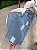 Calça Feminina Wide Leg Jeans lavagem marmorizada com Detalhe Destroyed e Cós Alto | Sem elastano - Imagem 6