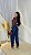 Calça Feminina Wide Leg Jeans Escura Lisa Cós Alto | Sem Elastano - Imagem 2