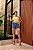 Short Jeans Feminino MOM com Detalhe de Flor Bordada Cós Alto e Lavagem Marmorizada | Sem Elastano - Imagem 5