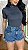Short Jeans Feminino Cintura Alta Com Barra Desfiada e Bordado de Margarida | 100% Algodão - Sem Elastano - Imagem 1