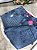 Kit Com 2 Shorts Jeans Feminino Cintura Alta Lavagem Azul Com Barra Chuleada Com e Sem Strass |100% Algodão|Sem Elastano - Imagem 3