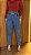 Calça Jeans MOM Cintura Alta Lavagem Marmorizada - Lisa 100% Algodão - Sem Elastano - Imagem 2