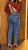 Calça Jeans MOM Cintura Alta Lavagem Marmorizada - Lisa 100% Algodão - Sem Elastano - Imagem 4
