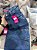 Calça Jeans  Feminina Wide Leg Cargo | Lavagem Marmorizada | Cos Alto | Sem Elastano - Imagem 7