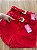 Short Jeans Feminino Vermelho MOM Cintura Alta Com Cinto Removível - Imagem 8
