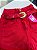 Short Jeans Feminino Vermelho MOM Cintura Alta Com Cinto Removível - Imagem 10