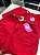 Short Jeans Feminino Vermelho MOM Cintura Alta Com Cinto Removível - Imagem 6