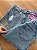 Short Jeans Feminino Cintura Alta Com Detalhes De Aplicações Douradas Nas Laterais | Sem Elastano - Imagem 8