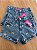 Short Jeans Feminino Cintura Alta Com Barra e Bordado Cerveja - Sem Elastano - Imagem 6