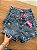 Short Jeans Feminino Cintura Alta Com Barra e Bordado Cerveja - Sem Elastano - Imagem 5
