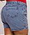 Short Jeans Feminino Plus Size Cintura Alta com Bordado de Cereja- Sem Elastano - Imagem 3