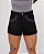 Short Jeans Feminino Cintura Alta MOM Preto com Brilho - Sem Elastano - Imagem 2
