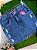 Saia Jeans Feminina Cintura Alta Lavagem Escura Com Brilho - Sem Elastano - Imagem 8