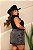 Saia Jeans Feminina Plus Size Cintura Alta Modelo Cargo - Sem Elastano - Imagem 2