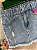 Saia Jeans Feminina Cintura Alta Lavagem Clara Com Barra Desfiada e Brilho - Sem Elastano - Imagem 7
