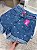 Short Jeans MOM Feminino Cintura Alta Lavagem Azul com Aplicações de Ilhós- Sem Elastano - Imagem 8