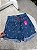Short Jeans MOM Feminino Cintura Alta Lavagem Azul com Aplicações de Ilhós- Sem Elastano - Imagem 11