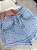 Short Saia Jeans Feminino Cintura Alta Lavagem Clara com Aplicações Strass Brasil- Sem Elastano - Imagem 6