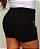 Short Jeans Preto Plus Size Com Cintura Alta Aplicação de Strass e Pedras Brancas | Sem Elastano - Imagem 5