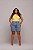 Bermuda Jeans Feminina Plus Size Cintura Alta Meia Coxa Com Barra A Laser E Bordados Brasil Copa do Mundo- Sem Elastano - Imagem 6