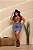 Saia Cargo Jeans Feminina Plus Size Cintura Alta Lavagem Marmorizada | 100% Algodão - Sem Elastano - Imagem 8