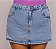 Short Saia Jeans Feminino Plus Size Cintura Alta na Lavagem Marmorizada I 100% Algodão - Sem Elastano - Imagem 5