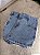 Short Saia Jeans Feminino Plus Size Cintura Alta Com Strass Lavagem Marmorizada - Sem Elastano - Imagem 5