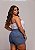 Short Jeans Feminino Mademoiselle Cintura Alta Casual Com Fios de Strass Slim e Plus Size - Sem Elastano - Imagem 6