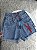 Short Jeans Feminino Cintura Alta Bordado Lagosta Praia Marmorizado Sem Elastano | Moda Verão - Imagem 5