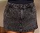 Short Saia Jeans Plus Size Cintura Alta Preto Estonado Com Brilho - Sem Elastano- Moda Verão - Imagem 8