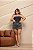 Short Saia Jeans Plus Size Cintura Alta Preto Estonado Com Brilho - Sem Elastano- Moda Verão - Imagem 12