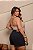 Short Jeans Plus Size MOM Feminino Cintura Alta – Preto Estonado e Barra | Sem Elastano - Imagem 12