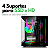 Gabinete Gamer Aquarius MT-G810BK Sem Fonte Sem Fan C3Tech Preto - Imagem 3