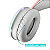 Headset Fone Gamer C/ Microfone Lumini LED RGB Branco - Imagem 4