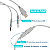 Headset Fone Gamer C/ Microfone Lumini LED RGB Branco - Imagem 5