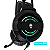 Headset Fone Gamer C/ Microfone Garen LED RGB Preto - Imagem 5