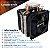 Cooler de Processador Universal Intel AMD Galactic Frost Duplo 2 Fans TDP 140w Preto - Imagem 5