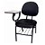 Cadeira Executiva Com Prancheta Escamoteável E Gradil Est Pt Revest Pp Preto - Imagem 1