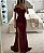 Vestido longo de lantejoulas feminino com gola redonda alta, vestido sexy fora d - Imagem 4