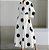 Vestido manga comprida com estampa pontada para mulheres, elegante vestido maxi, - Imagem 6