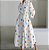 Vestido manga comprida com estampa pontada para mulheres, elegante vestido maxi, - Imagem 13