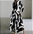 Vestido manga comprida com estampa pontada para mulheres, elegante vestido maxi, - Imagem 3