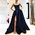 Vestidos de baile Borgonha com bolsos para mulheres, fenda lateral, cetim sem al - Imagem 4
