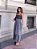 Vestido de patchwork xadrez estampado . - Imagem 3