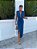 Vestido com decote em V plissado feminino, chique, monocromático, sem mangas - Imagem 1
