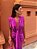 Vestido com decote em V plissado feminino, chique, monocromático, sem mangas - Imagem 9