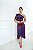 Vestido Roxo Nula Manga - Imagem 1