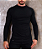 Blusa Gola Canelada Preta - Imagem 1
