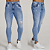 Calça Jeans Sky Klin Com Devorê E Acessórios Brancos - Imagem 1