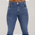 Calça Jeans com fita personalizada lateral, e com bigode a laser - Imagem 2
